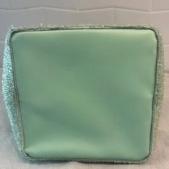 🐢STAUD Beaded Cote Bag - BABY TURTLE - Green and White 🐢 - Picture 7 of 16